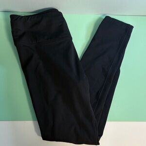 Mondetta Black Leggings with Zipper Pocket in Back, Woman Size Large, Skinny Leg